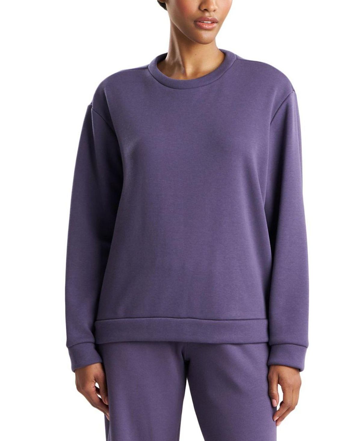 Natori Edit Nova - Cozy Brushed Knit Everywhere Crew Neck Top