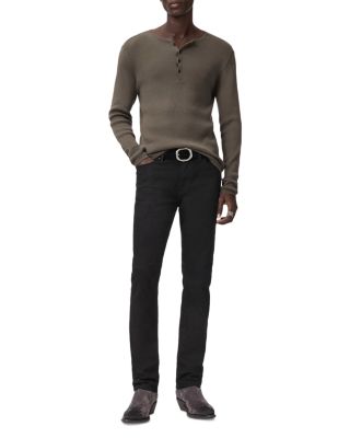 Javis Ribbed Long Sleeve Henley