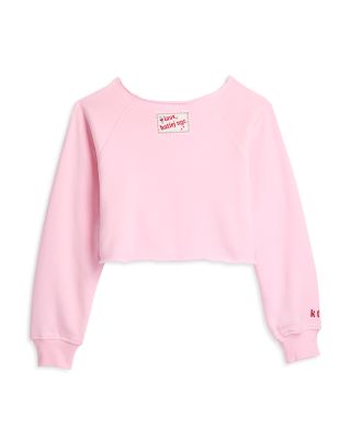Girls' Shane Off Shoulder Cropped Sweatshirt & Jogger Sweatpants - Big Kid	