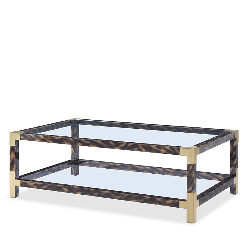 Theodore Alexander Arakan Rectangle Cocktail Table In Black