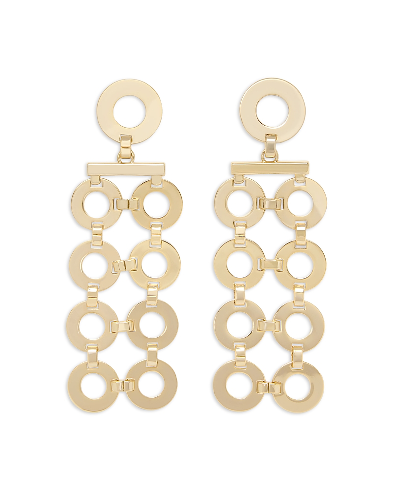 Ramy Brook Ring Link Jewelry Helen Drop Earrings In Nude