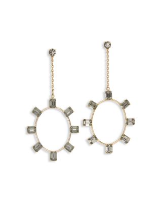 Stone Jewelry Alanna Long Circle Drop Earrings