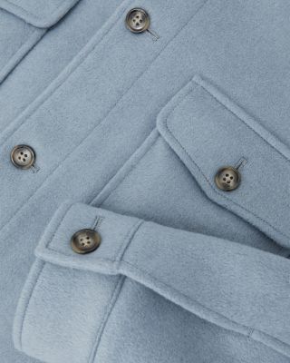 Liam Long Sleeve Button Front Overshirt