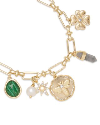 Stone Charm Jewelry Multi Stone Layered Statement Necklace