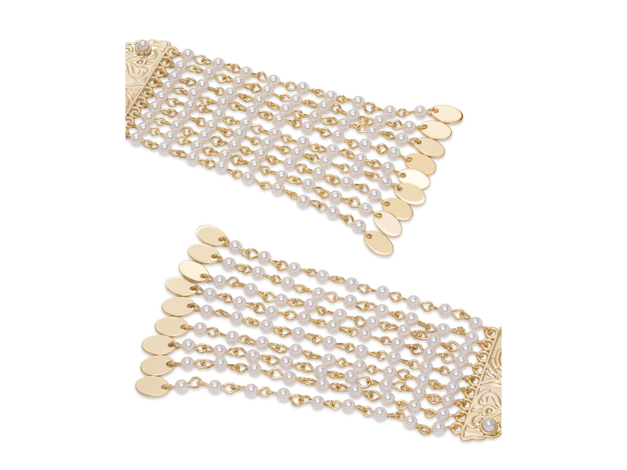 Stone Charm Jewelry Marcia Fringe Drop Earrings — Image 4