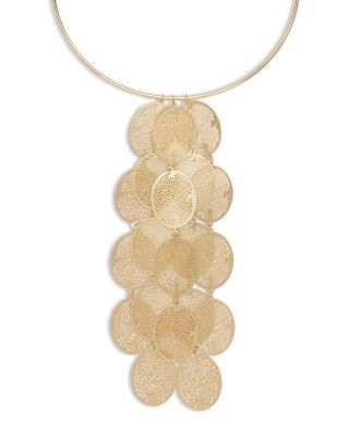 Rio Filigree Oval Structured Statement Necklace, 5"