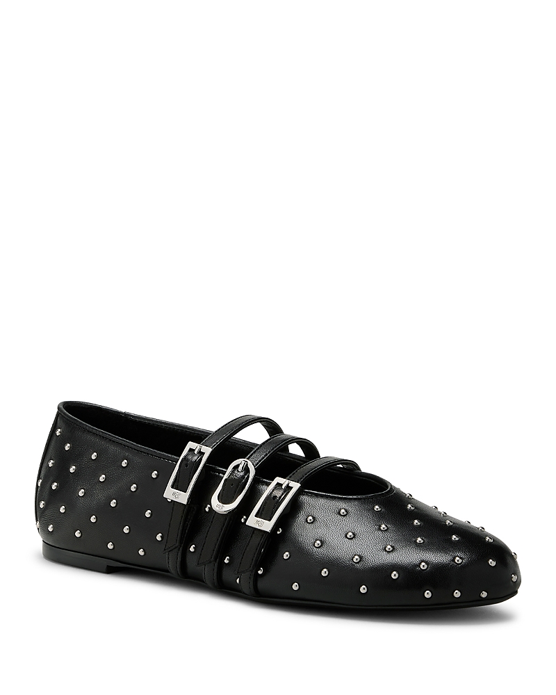 Stuart Weitzman Sostud Mary Jane Ballet Flat In Black