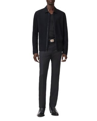 Kassen Jacquard Zip Front Shirt Jacket