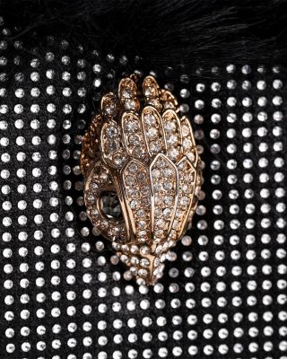 Kensington Heart Mini Faux Fur Crossbody Bag 