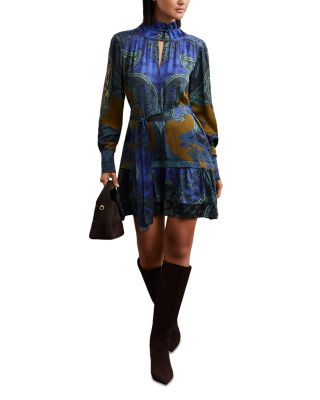 Kaisley Paisley Print Dress
