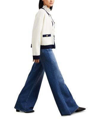 Olive Tipped Cardigan Sweater 