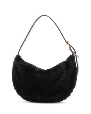 Mercer Small Shearling Hobo Bag