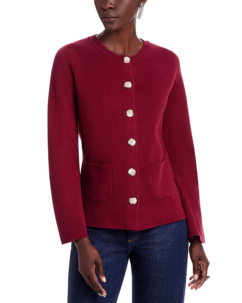 Single Thread Cotton Flare Sleeve Cardigan