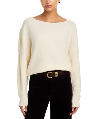 Boat Neck Drop Sleeve Sweater