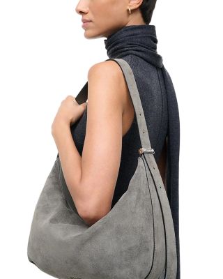 Large Demy Suede Shoulder Bag