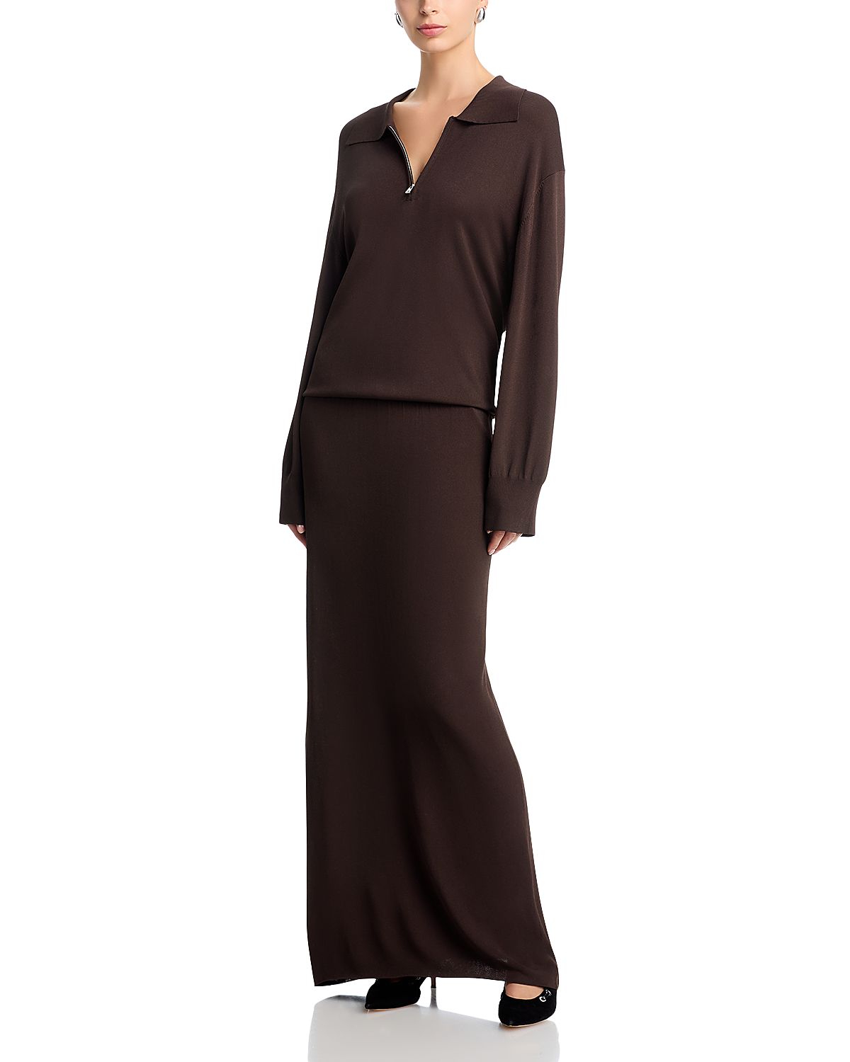 Brandon Maxwell Sabine Polo Dress