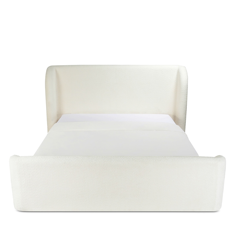 Moe's Home Collection Sophia Queen Storage Bed, Cream In White