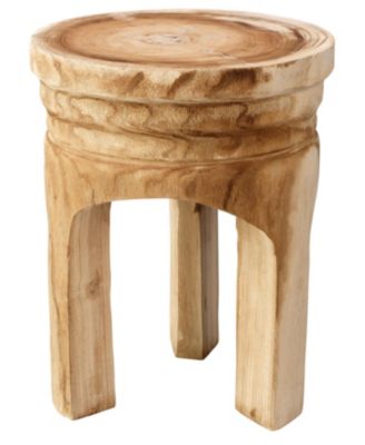 Mesa Natural Wood Side Table