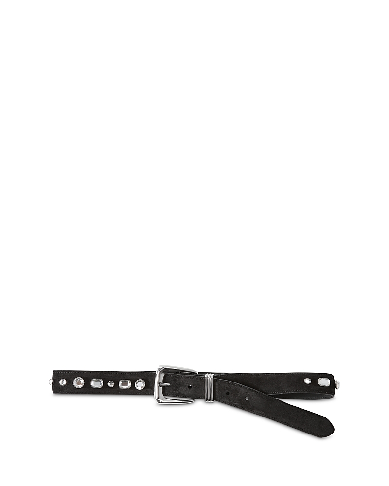 Veronica Beard Suede Crystal Arch Belt