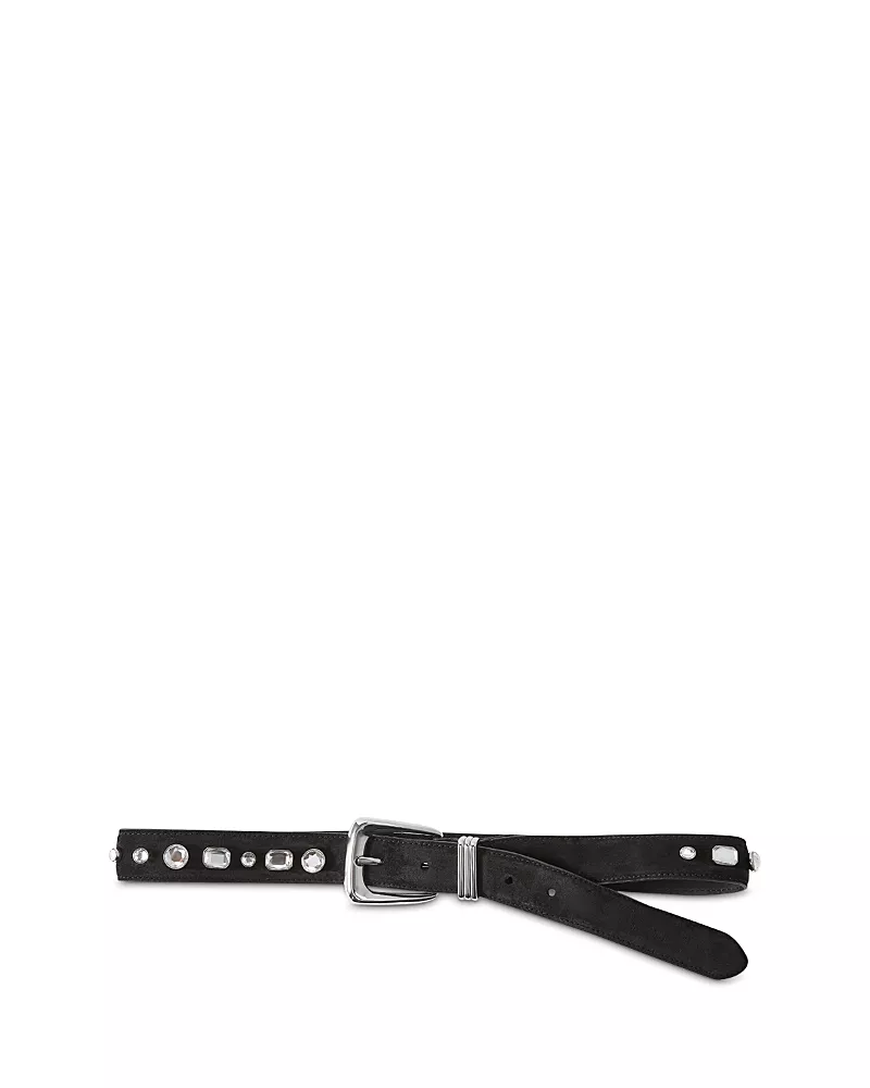 Veronica Beard Suede Crystal Arch Belt