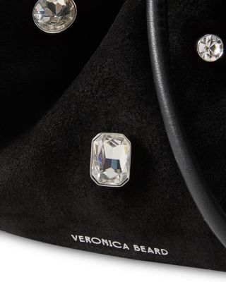 Small Crystal & Suede Bag