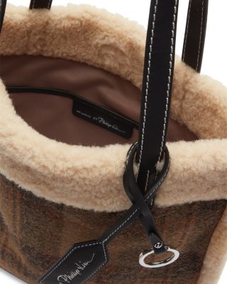 Wool Flannel Slim Tote