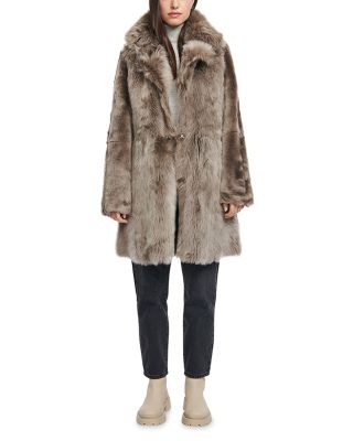 Gypsie Toscana Trimmed Reversible Shearling Coat