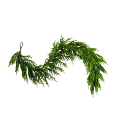 Artificial Real Touch Norfolk Island Pine 6' Garland with Natural Look
