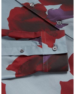 Givira Printed Long Sleeve Button Front Shirt