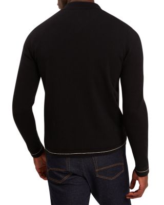 Lysand Chevron Stitch Zip Front Sweater