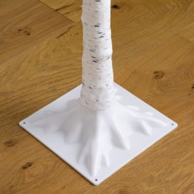 Pre-Lit Artificial White Birch Trees with LED Lights, Set of 3