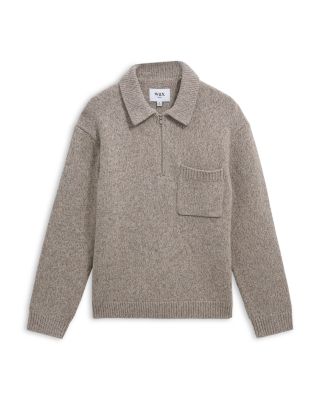 Alpha Quarter Zip Polo Sweater