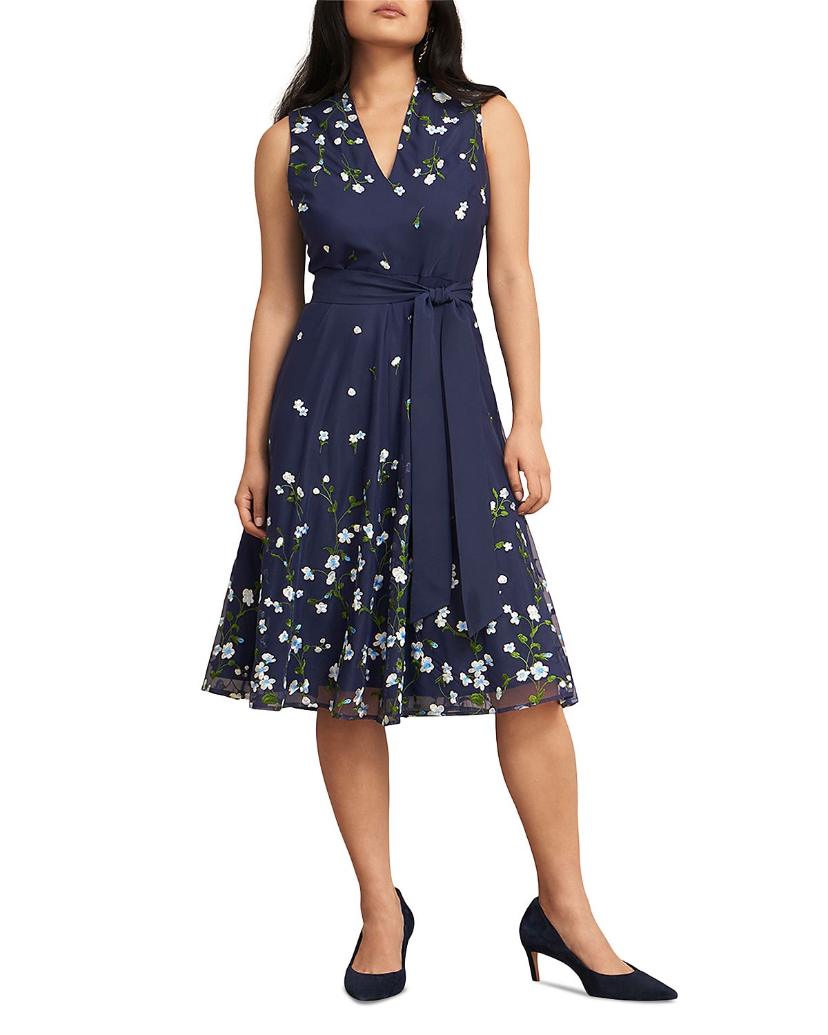 Hobbs London Aria Embroidered Dress