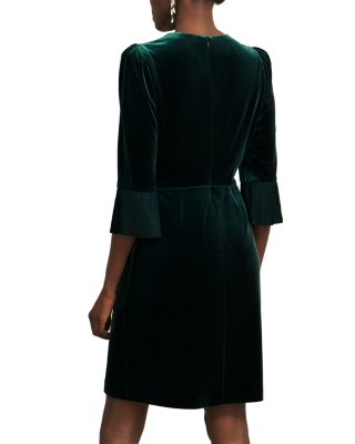 Petites Violet Velvet Dress