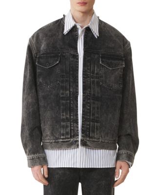  Loose Fit Washed Denim Jacket