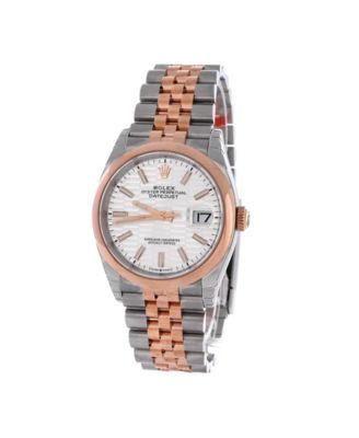 Oyster Perpetual Datejust Fluted Motif Automatic Watch in Stainless Steel and Rose Gold 36mm