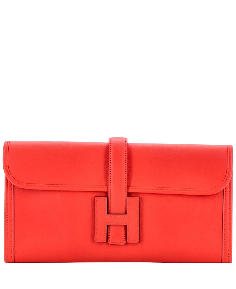 Click to view more detailed imagery on our partner's website Pre-owned Pre-owned Hermes Hermes 29 Jige Elan Clutch Swift In Red