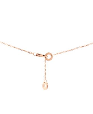  Large Divas' Dream Pendant Necklace 18K Rose Gold with Carnelian and Diamonds, 16.25 - 17.25"