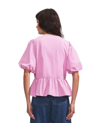  Cotton Tie Front Top