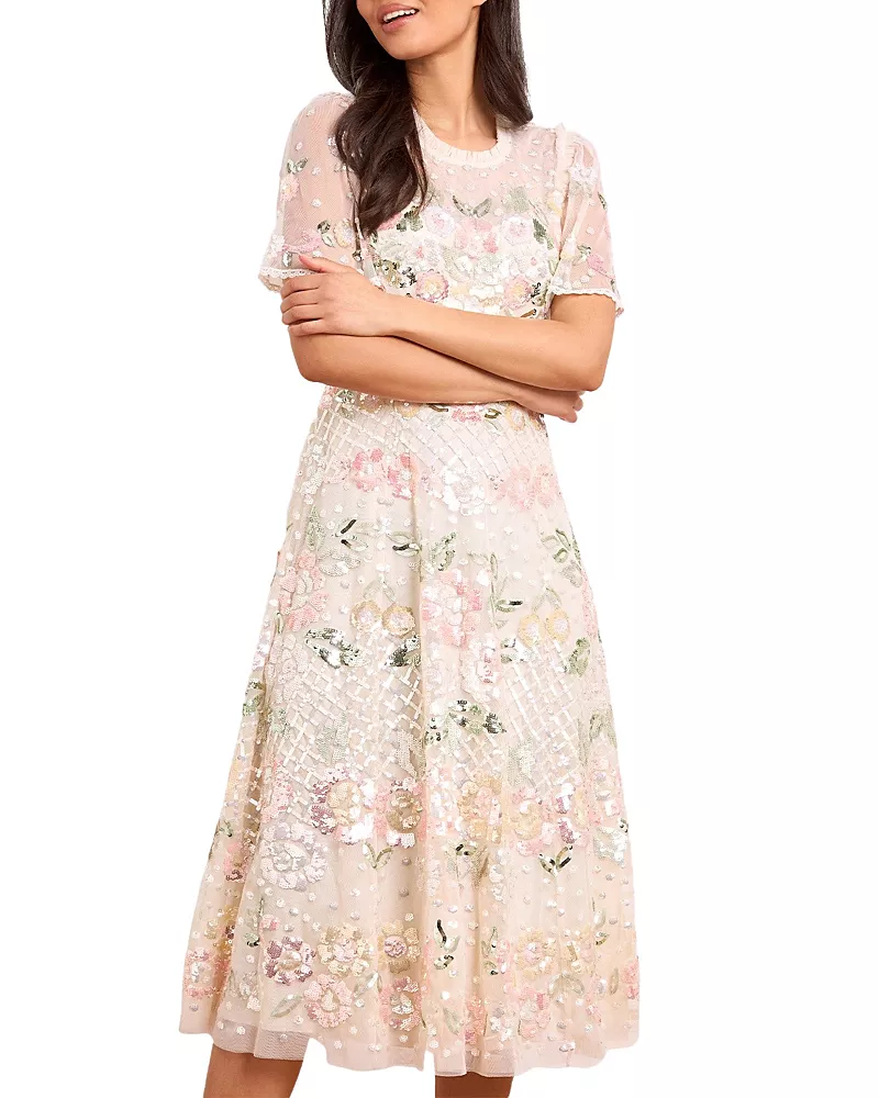 Needle & Thread Rosalie Short Sleeve Ballerina Dress