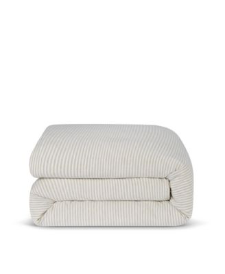 Stripe Linen Duvet Cover, Twin