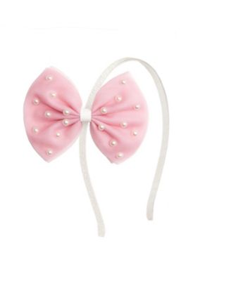 Girls' Pretty Pearl Tulle Bow Headband - Little Kid, Big Kid