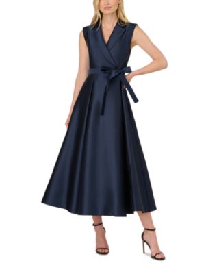 Lapel Mikado Dress
