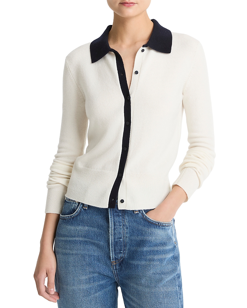 Vince Contrast Collared Sweater