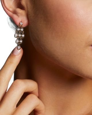 It Girl Cubic Zirconia Kite Drop Earrings