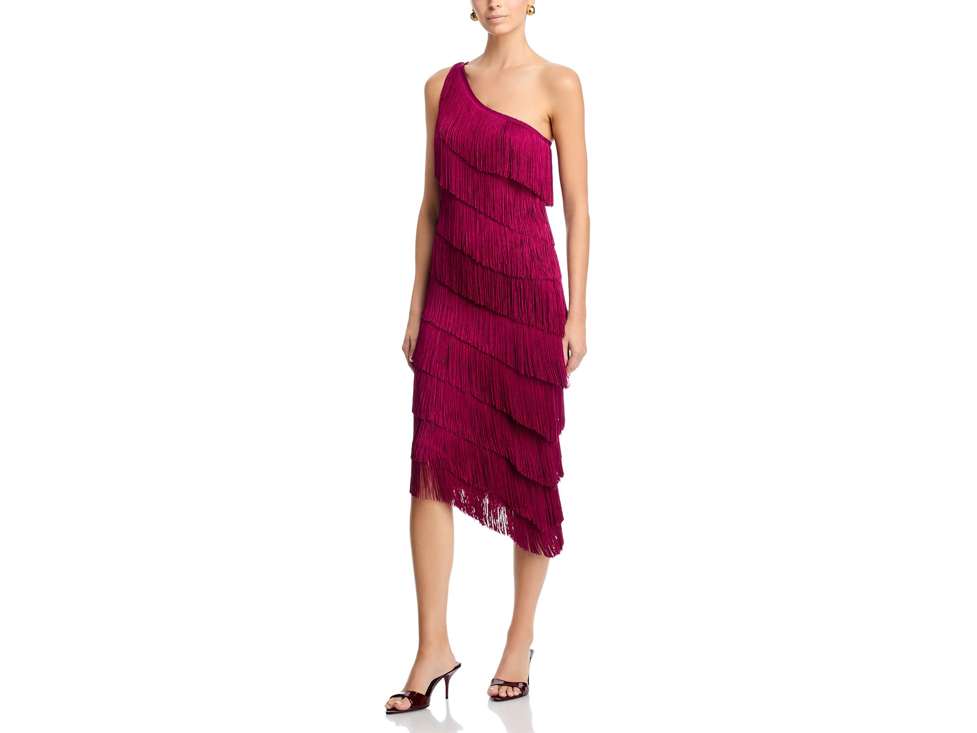 Asymmetric Fringe Dress - Image 1