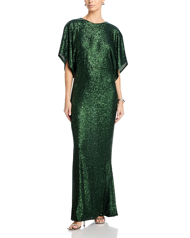 Norma Kamali Reverse Obie Gown In Green