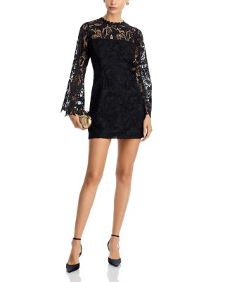 Ido Long Sleeve Lace Mini Dress - Exclusive