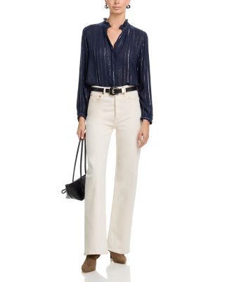 Cynthia Metallic Threaded Blouse