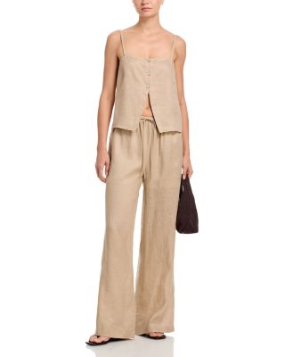The Linen Camisole & Wide-Leg Pants